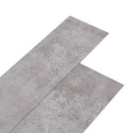 Panele podłogowe PVC, 5,26 m², 2 mm, szare, bez kleju