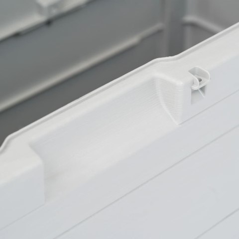 Skrzynia ogrodowa, 280 L, jasnoszara