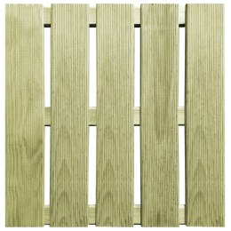 Płytki tarasowe, 24 szt., 50 x 50 cm, drewno, zielone