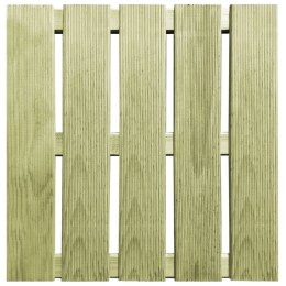 Płytki tarasowe, 30 szt., 50 x 50 cm, drewno, zielone