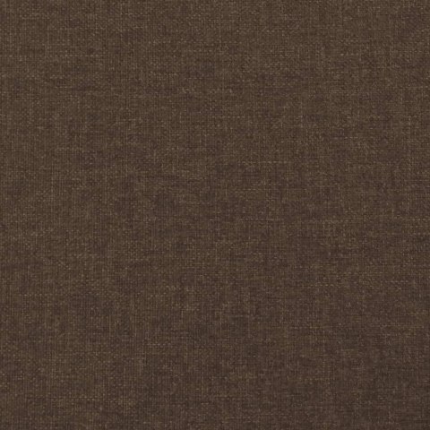 Łóżko kontynentalne, ciemnobrązowe, obite tkaniną, 100x200 cm