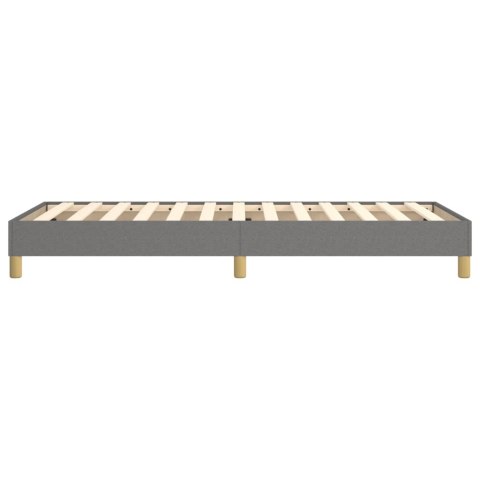 Łóżko kontynentalne, ciemnoszare, obite tkaniną, 100x200 cm