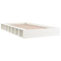 Rama łóżka, biała, 90 x 200 cm, lite drewno