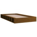 Rama łóżka, miodowy brąz, 75x190 cm, pojedyncza, lite drewno