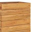 Podwyższona donica, 50x40x72 cm, drewno tekowe z odzysku i stal