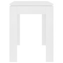Stół jadalniany, biały, 120x60x76 cm, materiał drewnopochodny