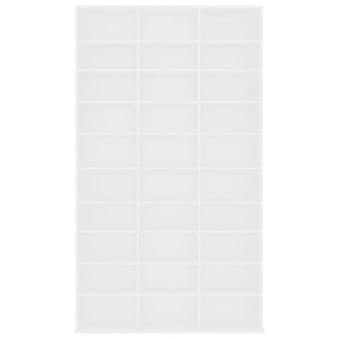 Szafka na CD, biała, 102x16x177,5 cm, materiał drewnopochodny