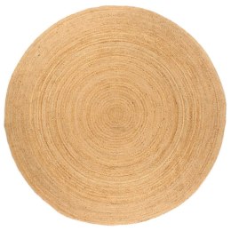 Dywan pleciony z juty, 210 cm, okrągły