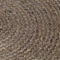 Ręcznie robiony dywan z juty, okrągły, 180 cm, szary