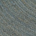 Ręcznie robiony dywan z juty, okrągły, 240 cm, oliwkowozielony