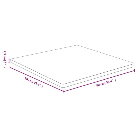 Blat do stołu, 90x90x2,5 cm, bambusowy Blat do stołu, 90x90x2,5 cm, bambusowy