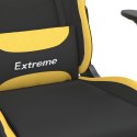 Fotel gamingowy, czarno-żółty, tkanina