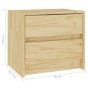 Szafki nocne, 2 szt., 40 x 30,5 x 35,5 cm, lite drewno sosnowe