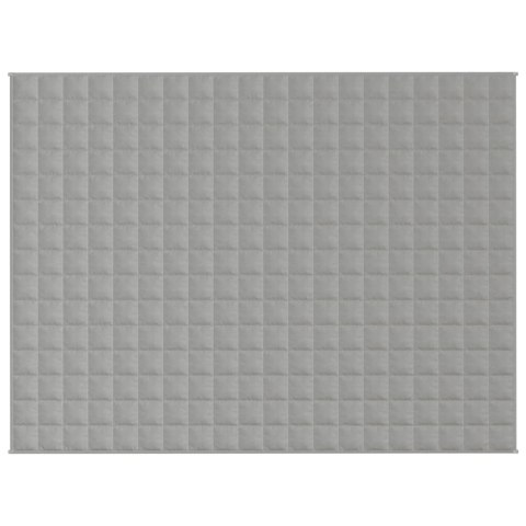 Koc obciążeniowy, szary, 150x200 cm, 7 kg, tkanina