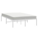 Metalowa rama łóżka, biała, 120x200 cm