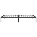 Metalowa rama łóżka, czarna, 107x203 cm