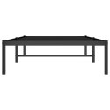 Metalowa rama łóżka, czarna, 90x190 cm