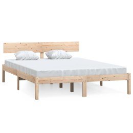 Rama łóżka, lite drewno sosnowe, 150x200 cm, UK King