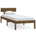 Rama łóżka, miodowy brąz, drewno sosnowe, 90x190 cm, pojedyncza