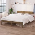 Rama łóżka, miodowy brąz, drewno sosny, 135x190 cm, pojedyncza