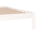 Rama łóżka, biała, lite drewno, 180x200 cm, Super King