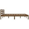 Rama łóżka, lite drewno sosnowe, 120x190 cm, miodowy brąz