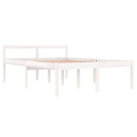 Rama łóżka, lite drewno sosnowe, 135x190 cm, 4FT6, podwójna