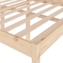 Rama łóżka, lite drewno sosnowe, 135x190 cm, 4FT6, podwójna