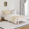 Rama łóżka, lite drewno sosnowe, 90x200 cm, białe