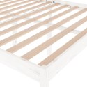 Rama łóżka, biała, lite drewno sosnowe, 150x200 cm