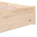 Rama łóżka, lite drewno, 135x190 cm, podwójna