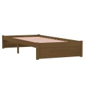 Rama łóżka, miodowy brąz, lite drewno, 90x190 cm, pojedyncza