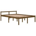 Rama łóżka, miodowy brąz, lite drewno sosnowe, 150x200 cm