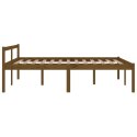 Rama łóżka, miodowy brąz, lite drewno sosnowe, 150x200 cm