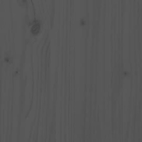 Rama łóżka, szara, lite drewno, 140 x 200 cm