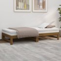 Łóżko rozsuwane, miodowy brąz,2x(75x190) cm, drewno sosnowe