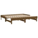 Łóżko rozsuwane, miodowy brąz, 2x(90x190) cm, drewno sosnowe