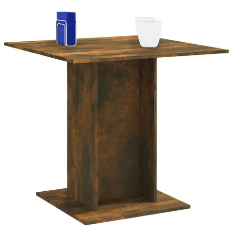 Stół jadalniany, przydymiony dąb, 80x80x75 cm