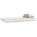Rama łóżka, biała, 100 x 200 cm, lite drewno sosnowe