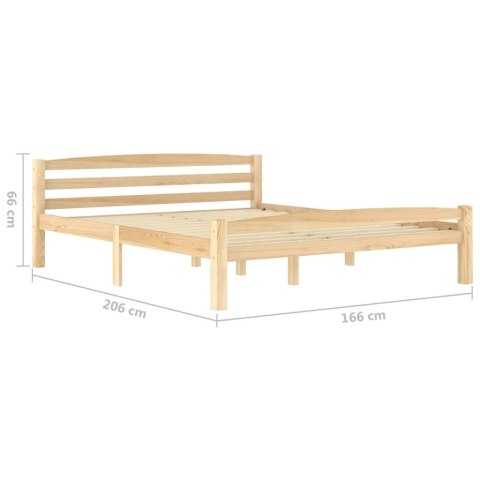 Rama łóżka z litego drewna sosnowego, 160 x 200 cm