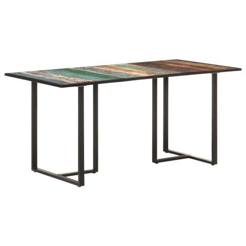 Stół jadalniany, 160 cm, lite drewno z odzysku