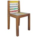 Krzesła stołowe, 4 szt., lite drewno z odzysku