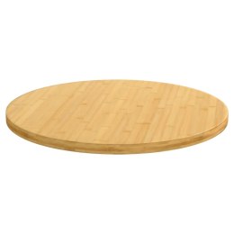Blat do stołu, Ø70x2,5 cm, bambusowy