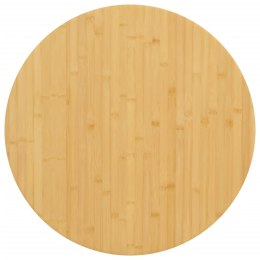 Blat do stołu, Ø80x1,5 cm, bambusowy