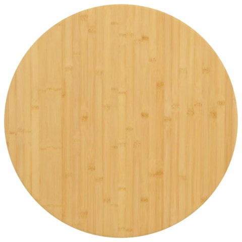 Blat do stołu, Ø90x4 cm, bambusowy