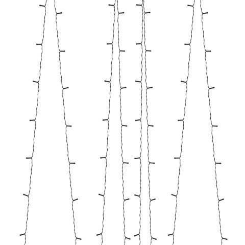 Solarne lampki dekoracyjne, 5 szt., 5x200 LED, kolorowe