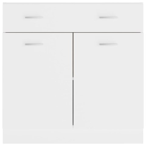Szafka z szufladą, biała, 80x46x81,5 cm, płyta wiórowa