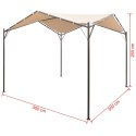 Altana/namiot ogrodowy, 3x3 m, stal, beżowy