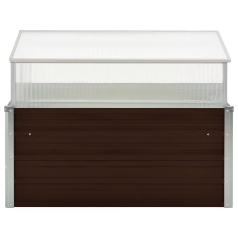 Inspekt, brązowy, 100 x 100 x 85 cm, stal galwanizowana