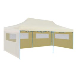 Kremowy namiot imprezowy, rozkładany, 3 x 6 m